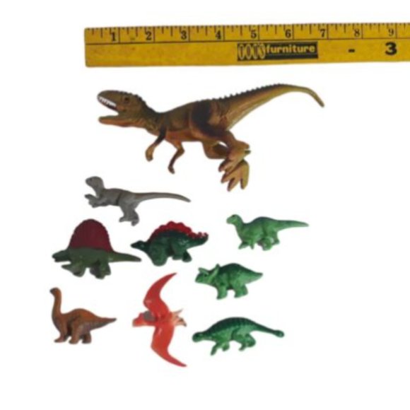 Dinosaur Figures Toy Plastic Lot Of 9 Please Look At Pictures - Picture 7 of 11